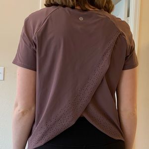 Lululemon Fast as Light Tee Mauve